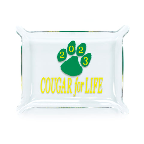 Cougar For Life Clear Acrylic Tray