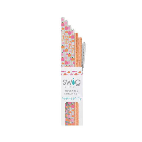 Swig Pumpkins Straw Set