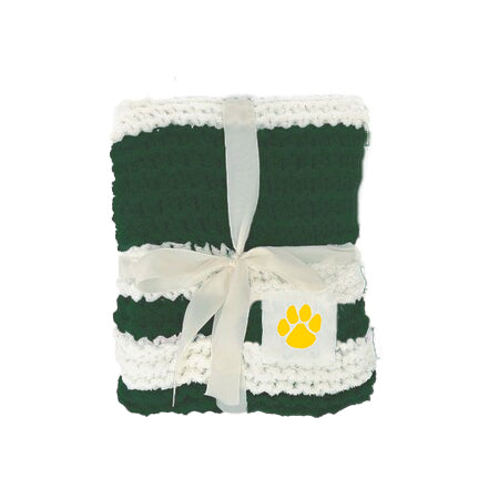 LOGO Cable Knit Throw Blanket