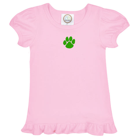 Cougar Paw Ruffle Top