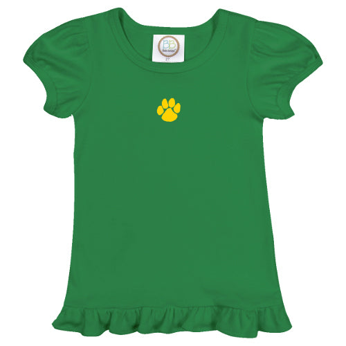 Cougar Paw Ruffle Top