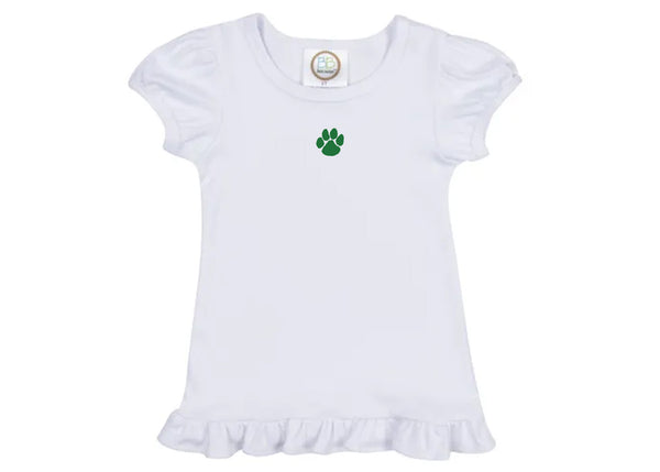 Cougar Paw Ruffle Top