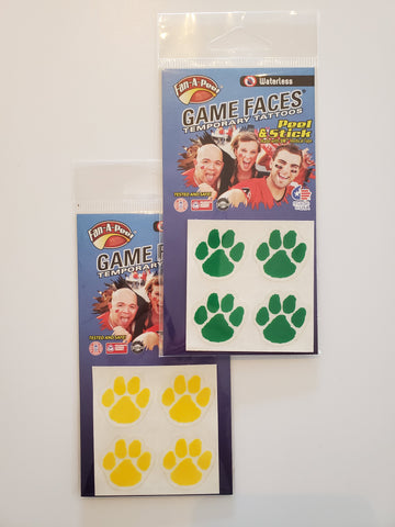 Game Face Temporary Tattoos
