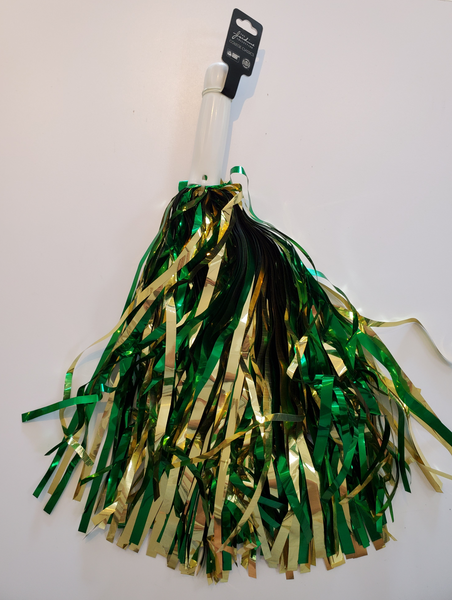 Green and Gold Pom poms